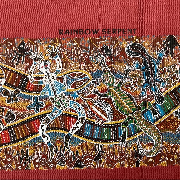 Vintage Australian Aboriginal Art titled Rainbow Serpent by Danny Eastwo… - Picture 6 of 8